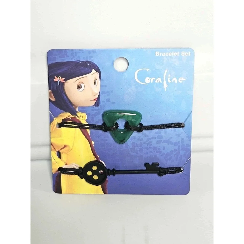 Coraline Key and Seeing‎ Stone 2 Piece Bracelet Set